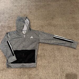 Gray Kids Hoodie by Adidas